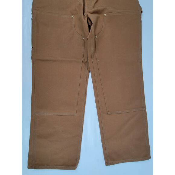 NWT Carhartt Mens 38 Brown Loose Duck Double Knee Utility Carpenter Pant B01-M‎ - Picture 3 of 12